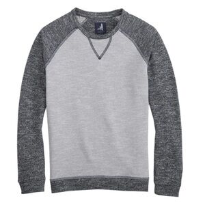 Johnnie-O Blue & Gray Dan French Terry Fleece Crewneck Pullover Sweatshirt 8